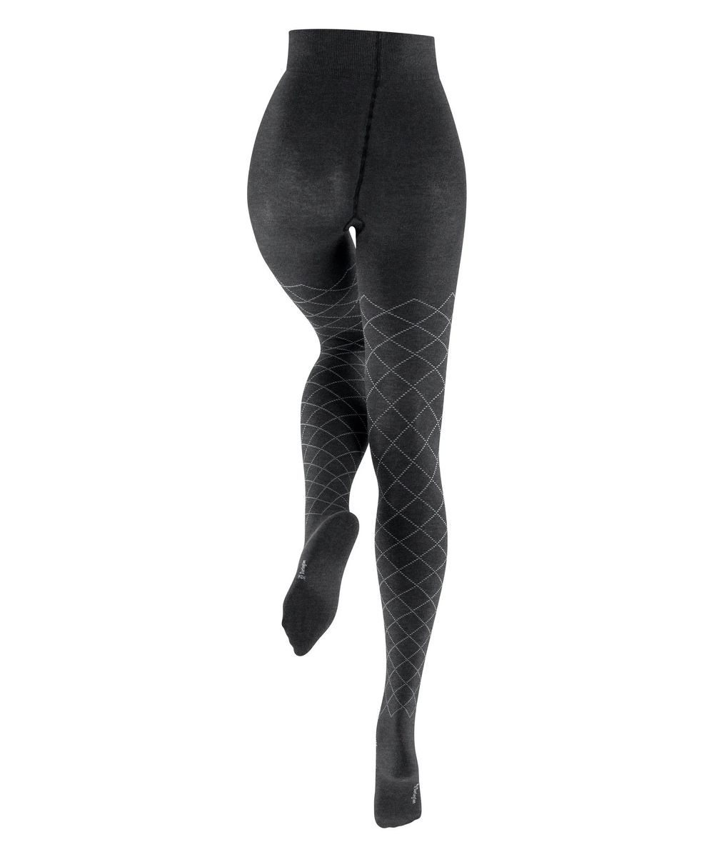 Baumwollmischung Strumpfhose mit Argyle-Muster