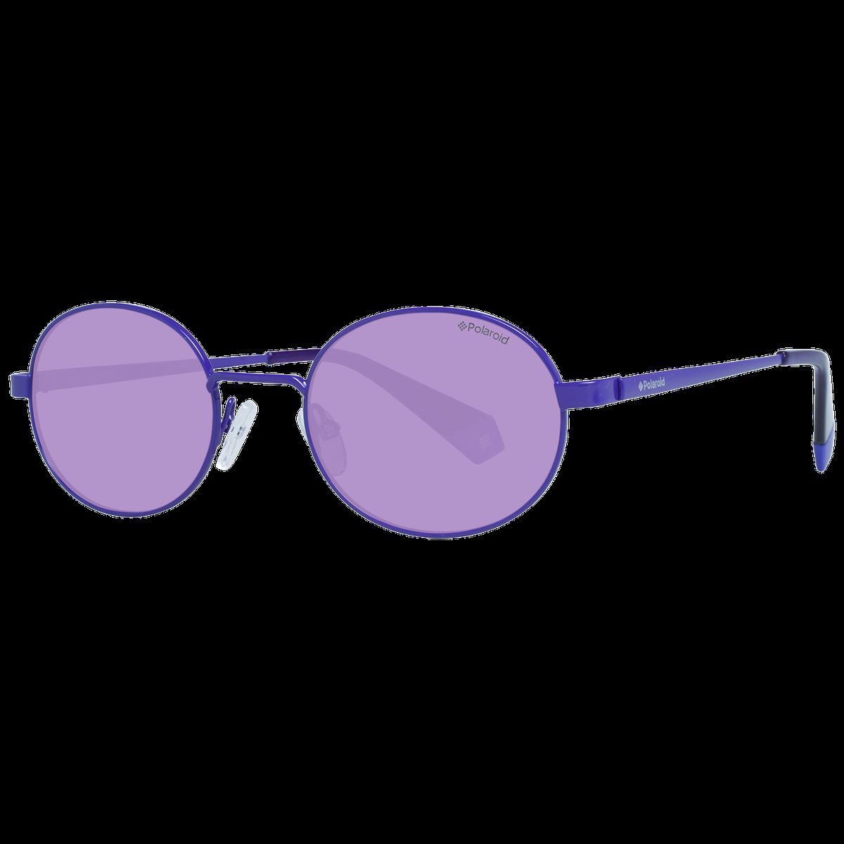 Lila Sonnenbrille mit rundem Rahmen