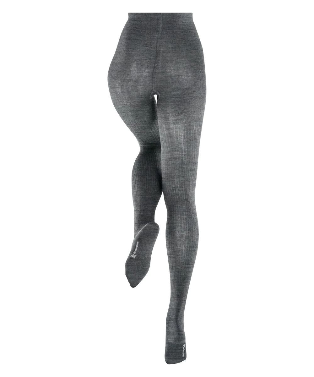 Gerippte Strumpfhose aus Wollmischung
