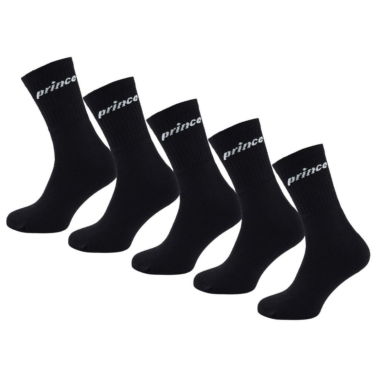 Klassisches schwarzes Tennis-Socken-Set