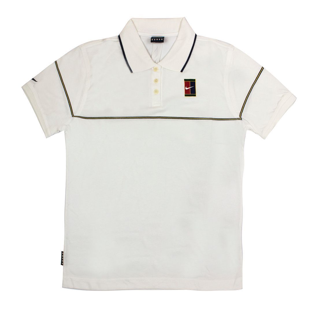 Damen Weißes Poloshirt Top