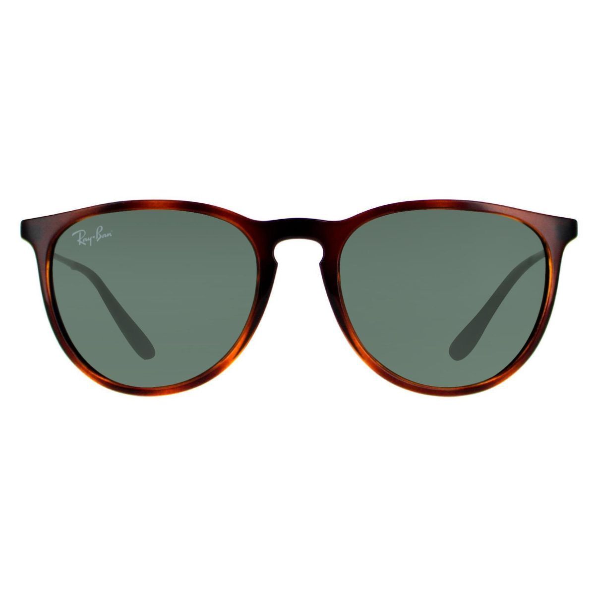 Runde Sonnenbrille mit Schildpattmuster
