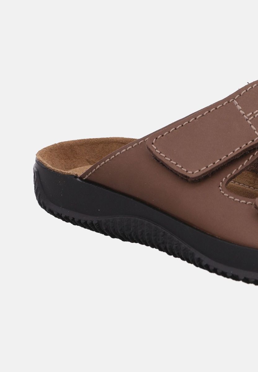 Klassische verstellbare Komfort-Sandalen aus Leder
