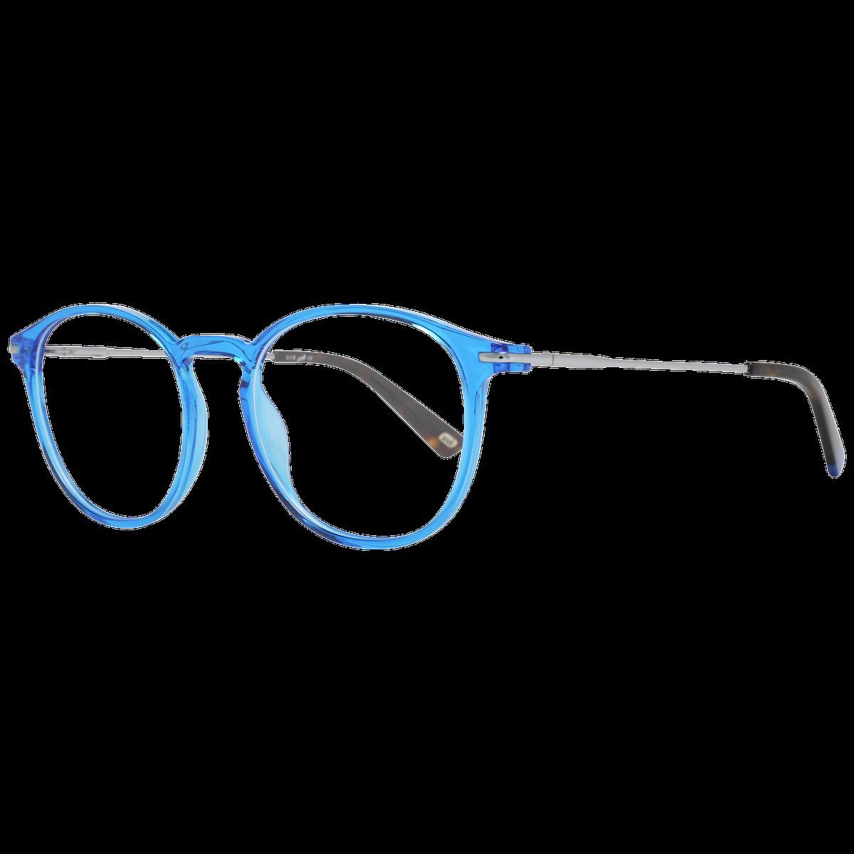 Blaue runde Vollrandbrille
