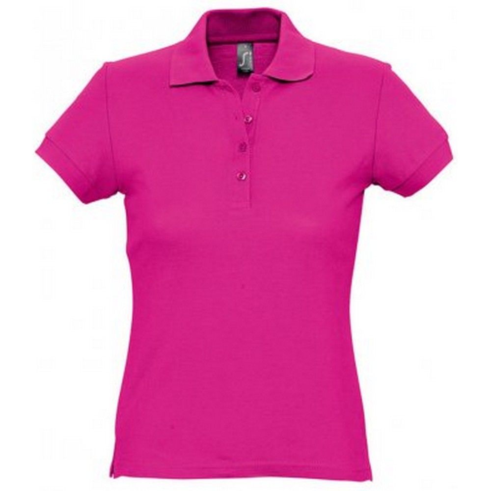 Damen-Piqué-Poloshirt mit tailliertem Schnitt