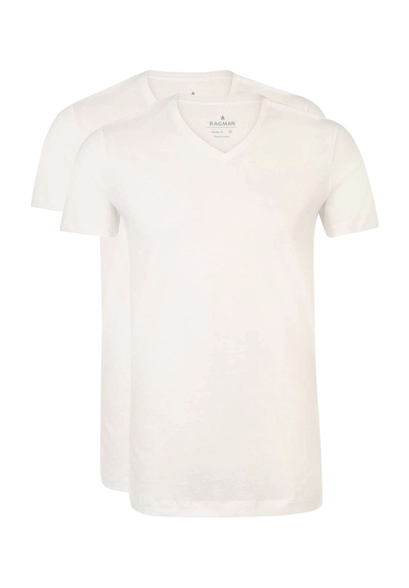 Klassisches V-Ausschnitt Baumwoll T-Shirt Pack