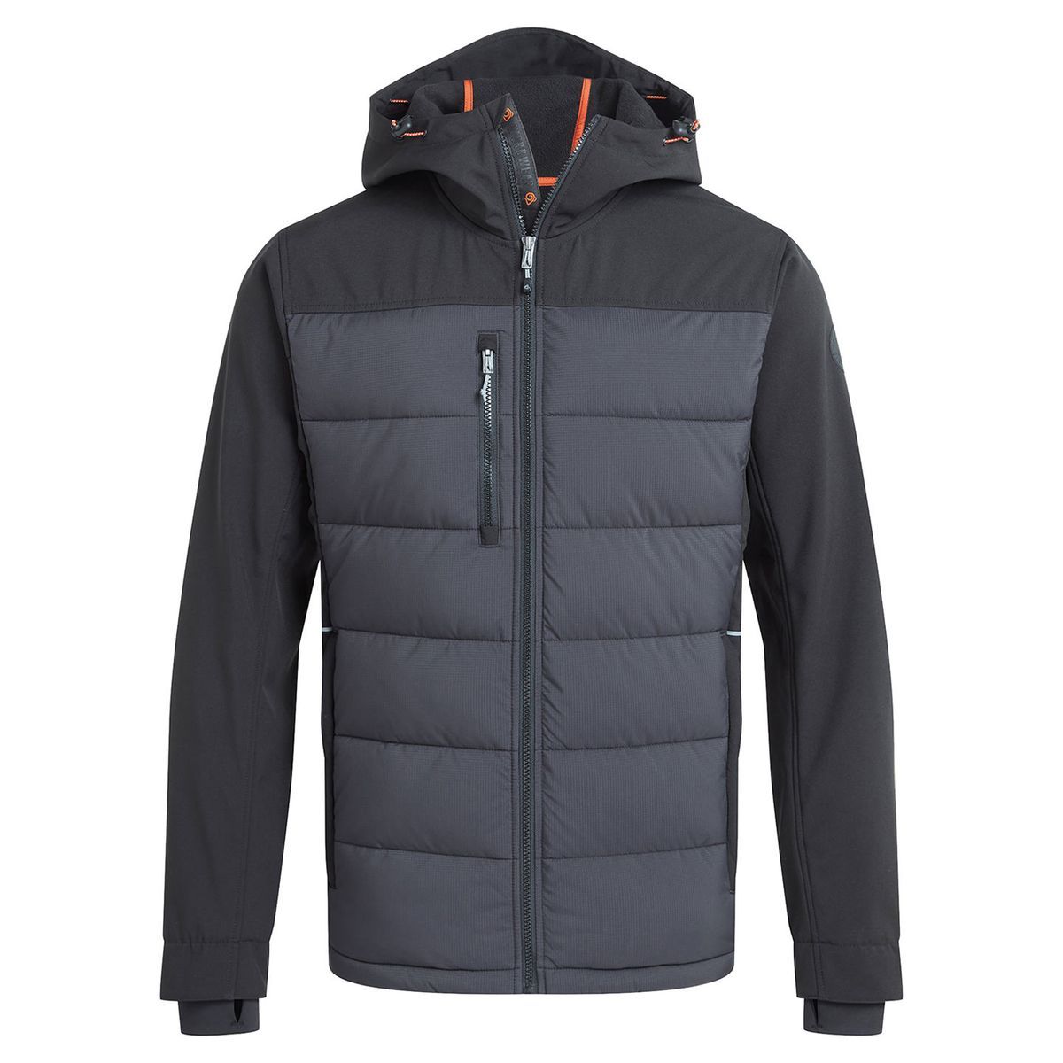 Craghoppers - "Castleford" Hybridjacke Wattiert für Herren (Schwarz)