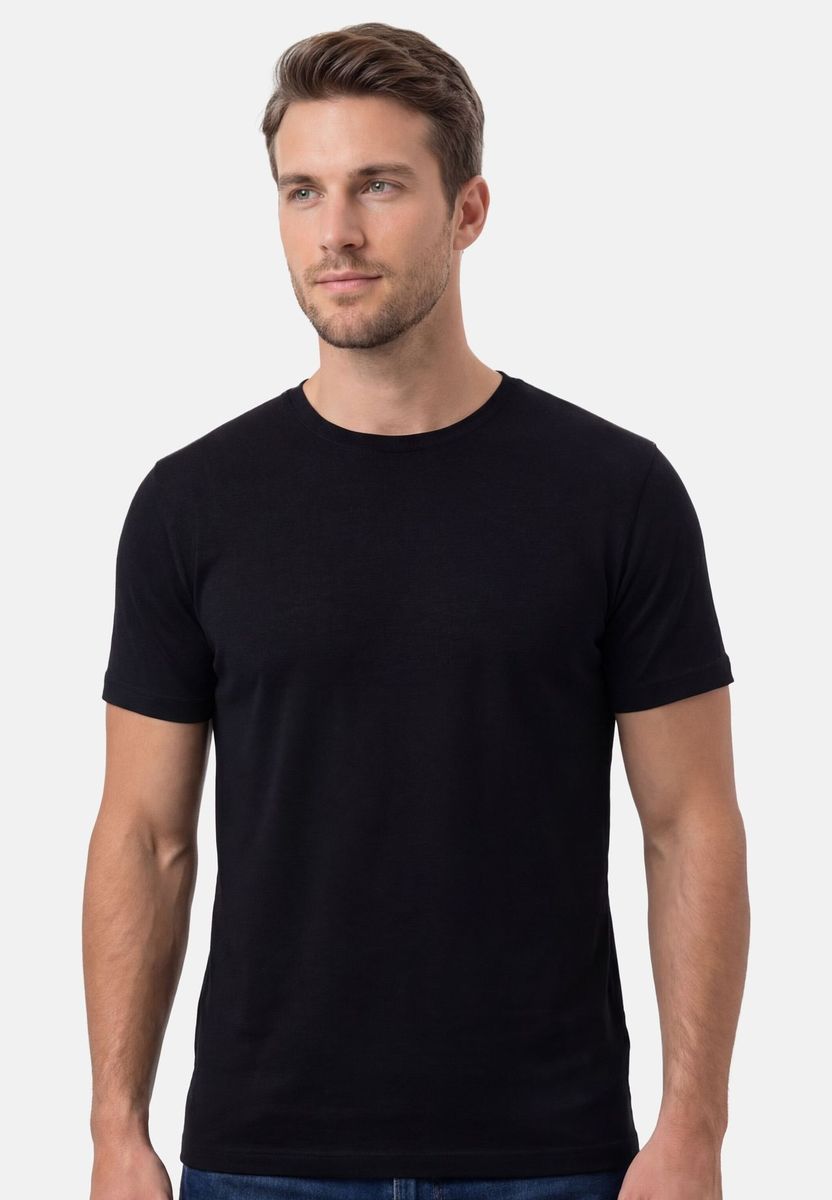 Klassisches Body-Fit Kurzarm T-Shirt