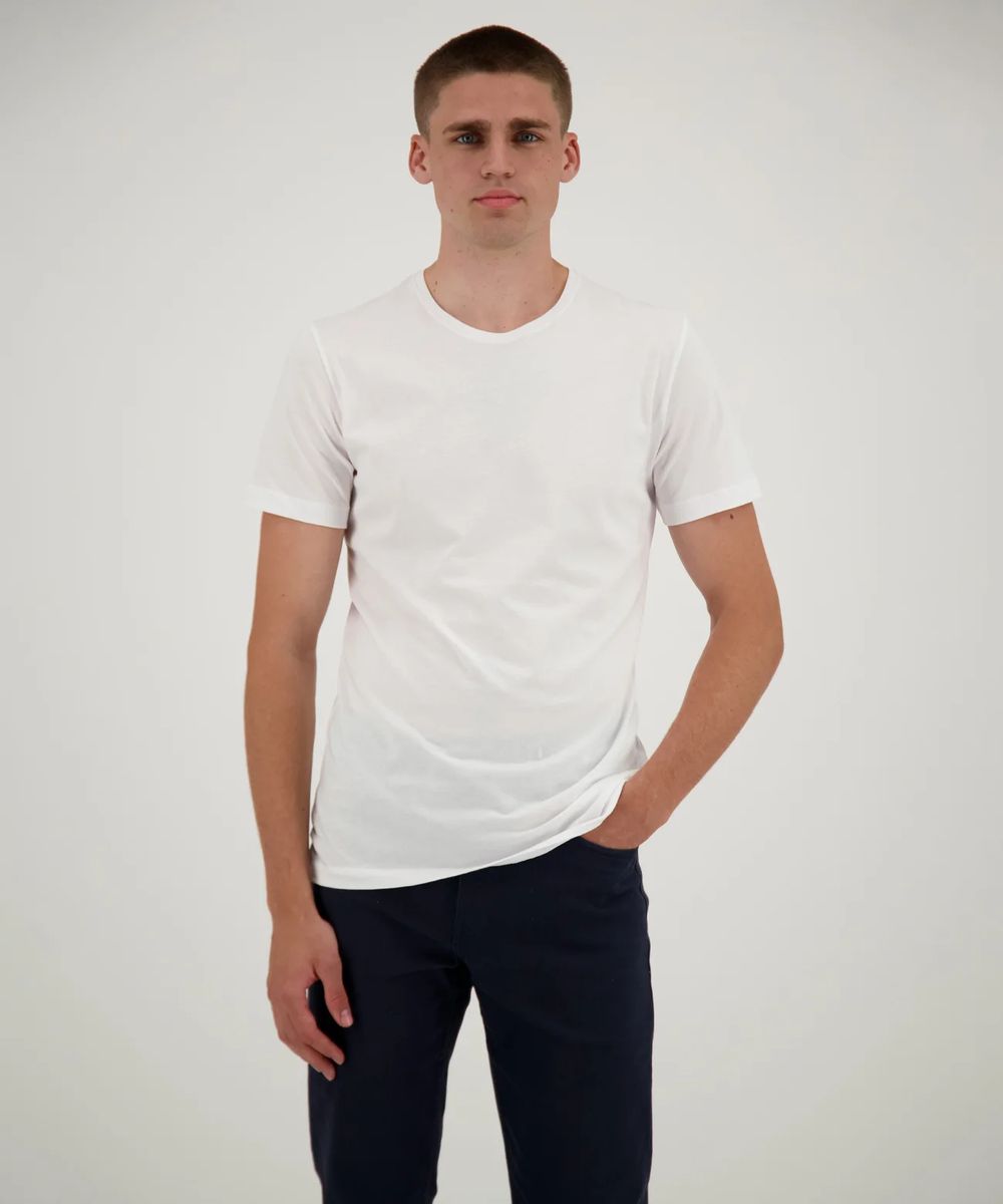 Klassisches Baumwoll-T-Shirt mit Rundhalsausschnitt