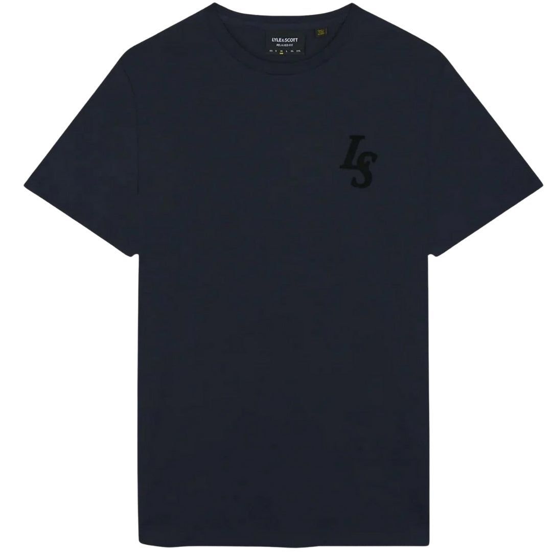 Klassisches T-Shirt mit Rundhalsausschnitt und Emblem