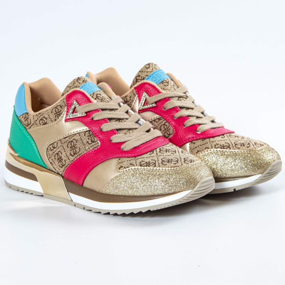Multicolor Mode Sneaker mit Logo-Detail