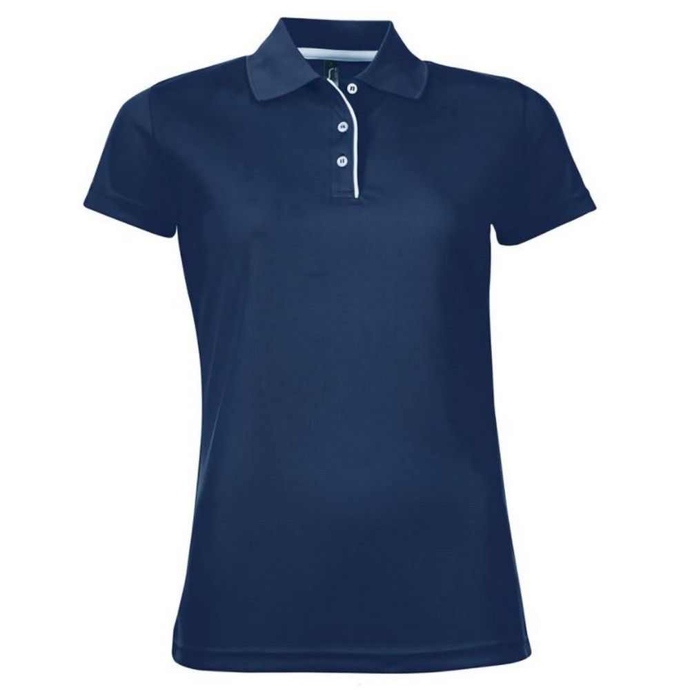 Damen Kurzarm Piqué Poloshirt