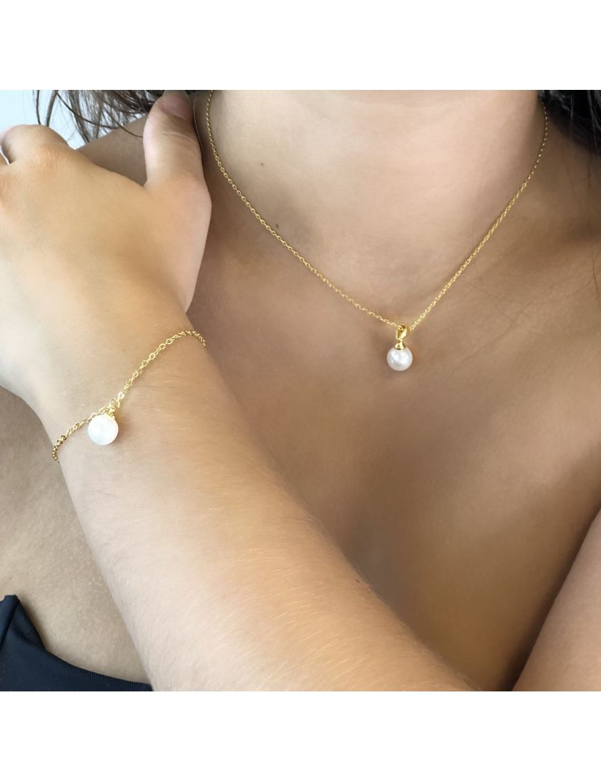 Minimalistisches Perlen-Schmuckset