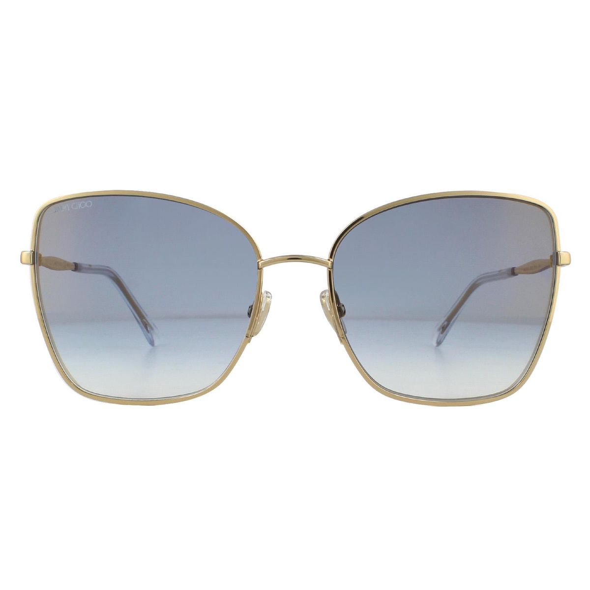 Roségoldene Sonnenbrille mit Metallrahmen