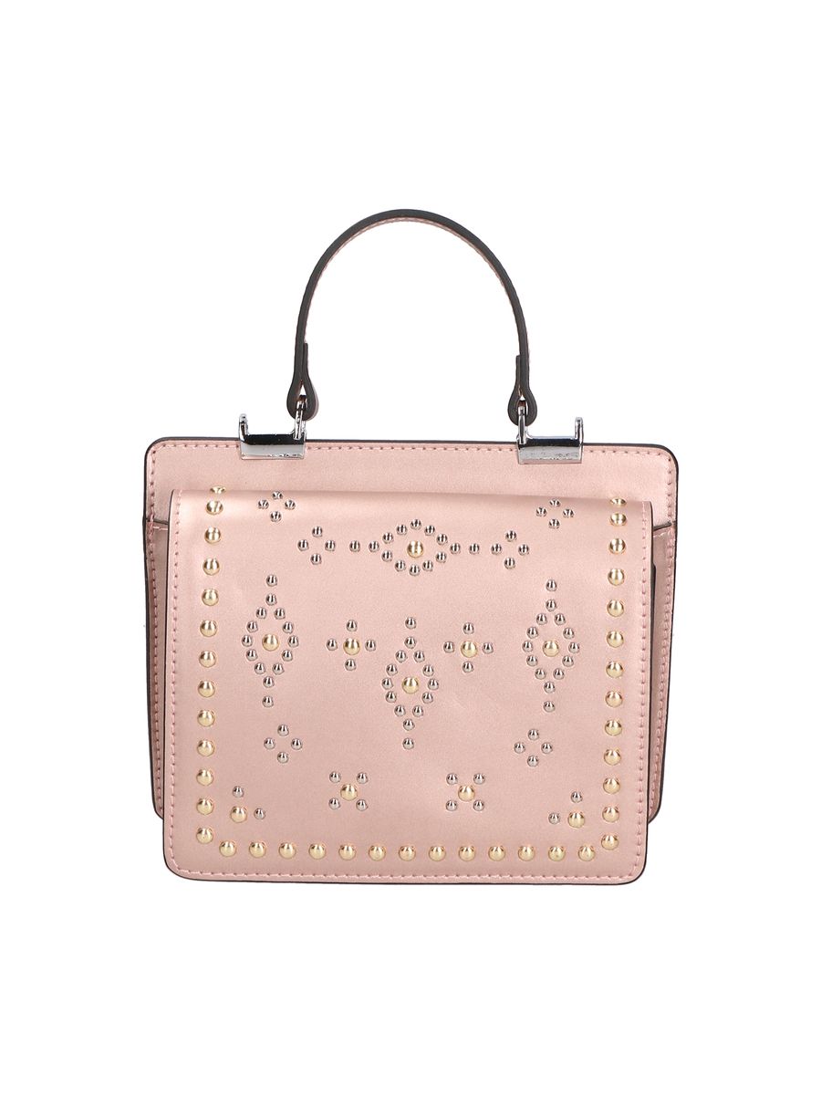 Handtasche mit Nieten und Henkel