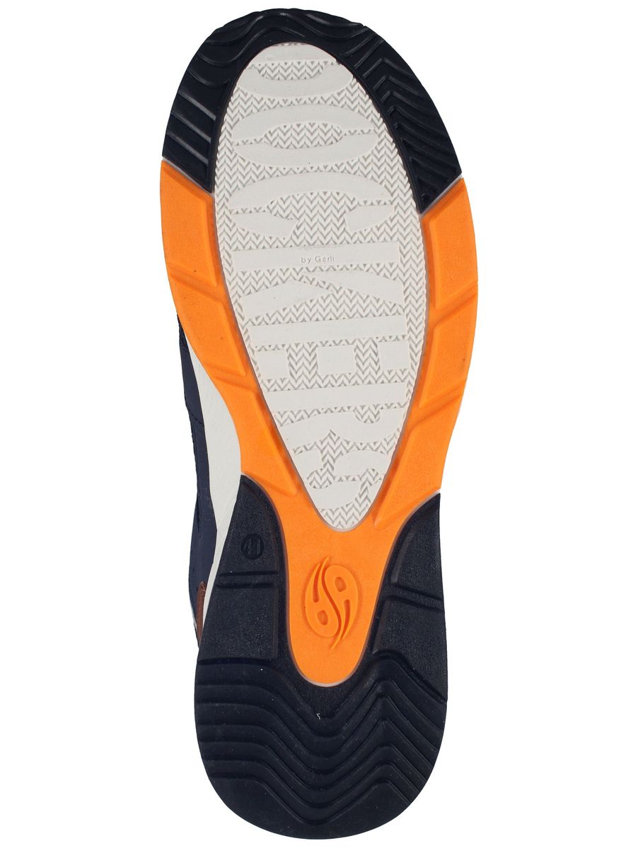 Marinefarbener Mode-Sneaker mit Reißverschlussdetail