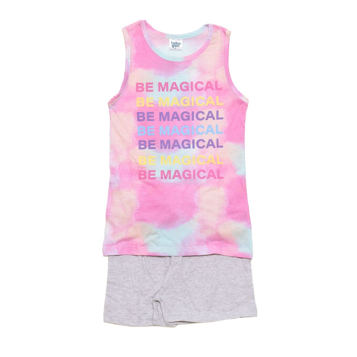 Baumwoll Pyjama Set Tanktop Shorts