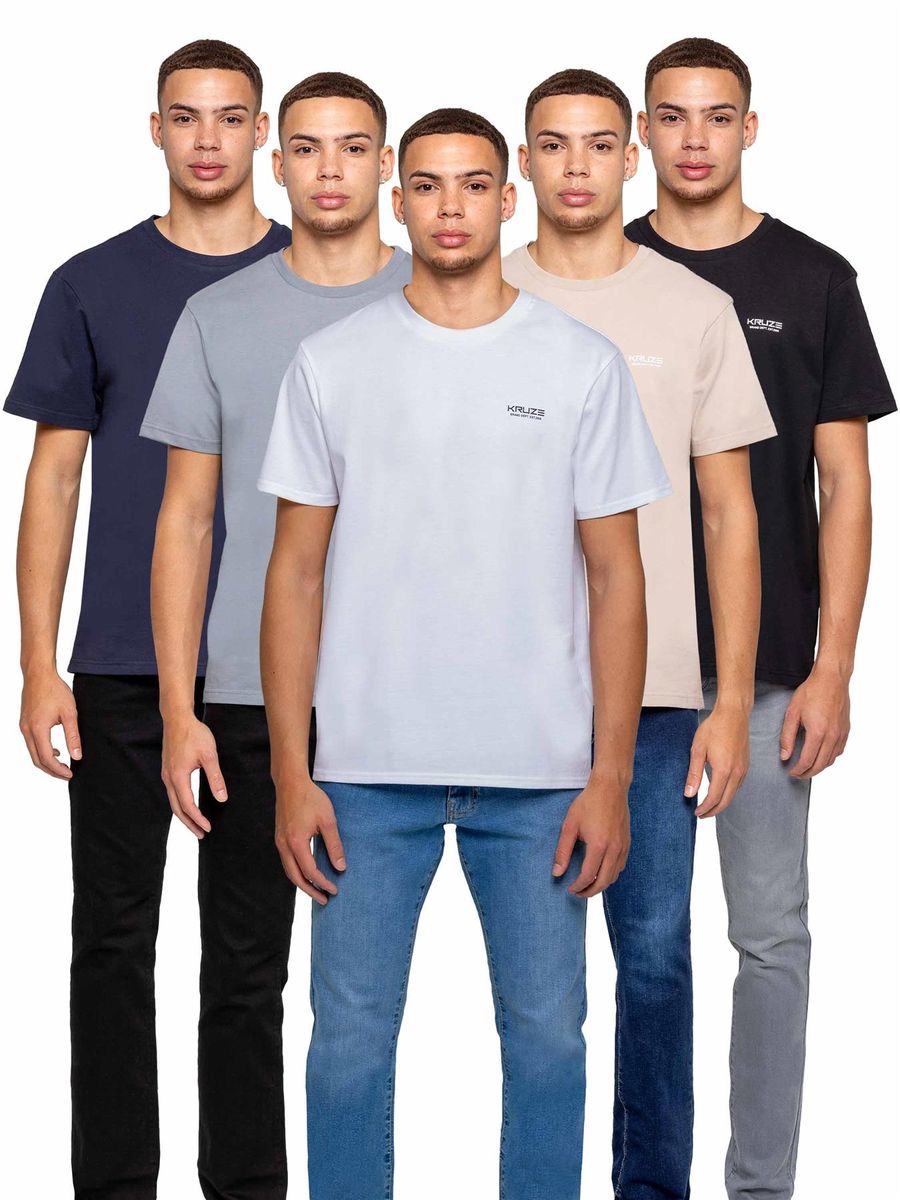 Basic T-Shirt Multipack mit Rundhalsausschnitt