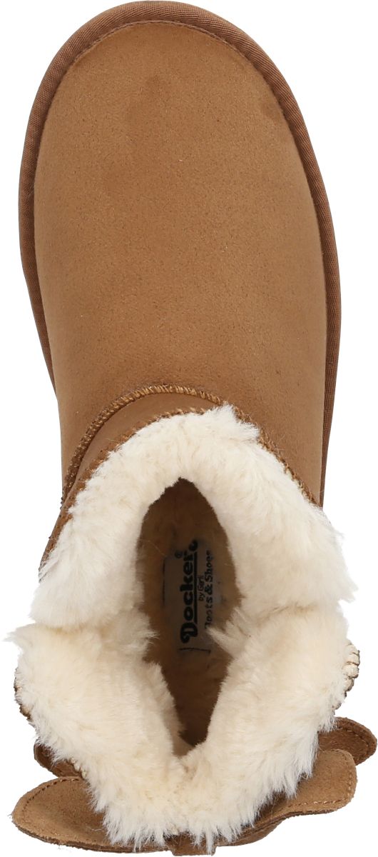 Wildleder Winterstiefeletten mit Schleifendetail