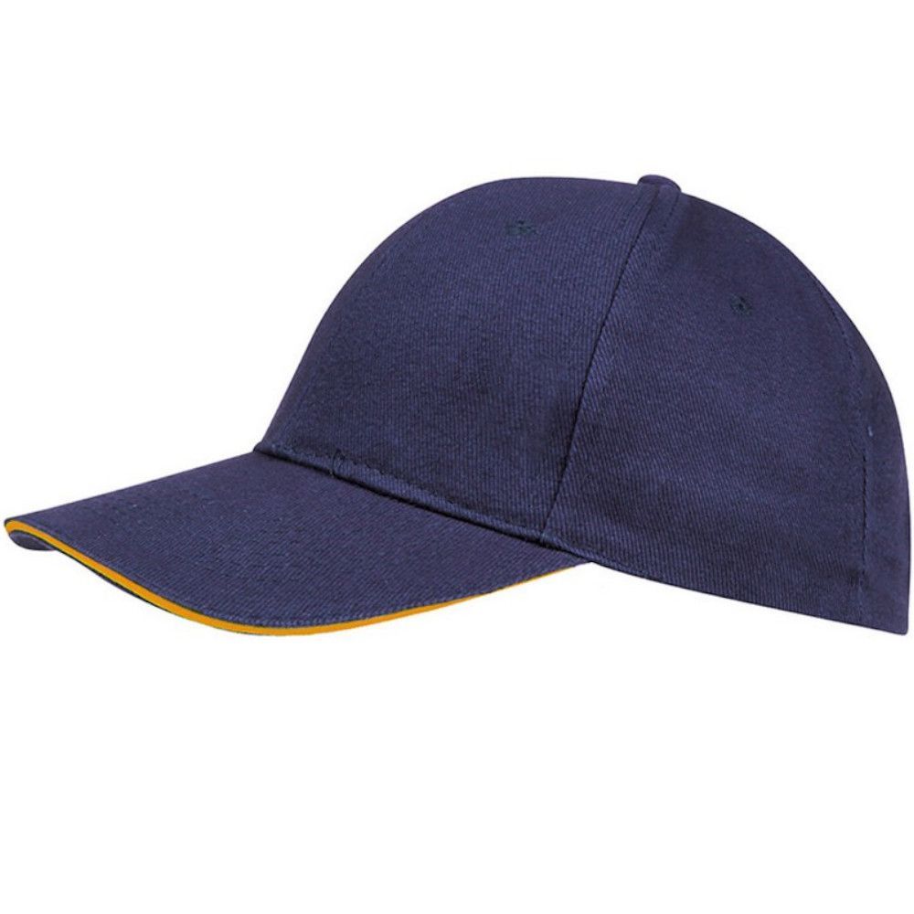 Unisex Marineblaue Baseballkappe mit Rand