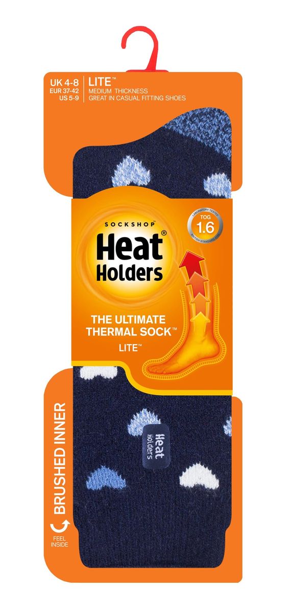 Thermosocken mit Herzmuster