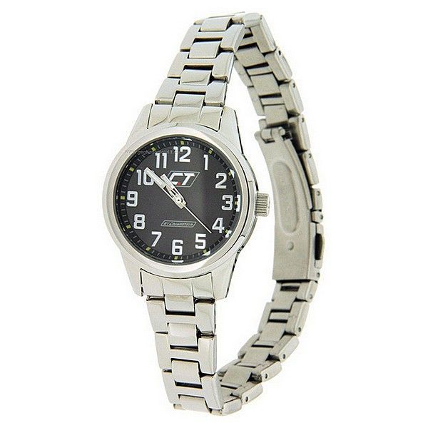 Silberne Edelstahl Quarz Uhr