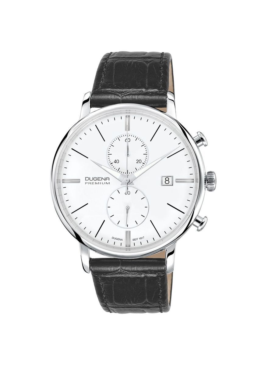 Herren-Chronograph Uhr mit Lederarmband