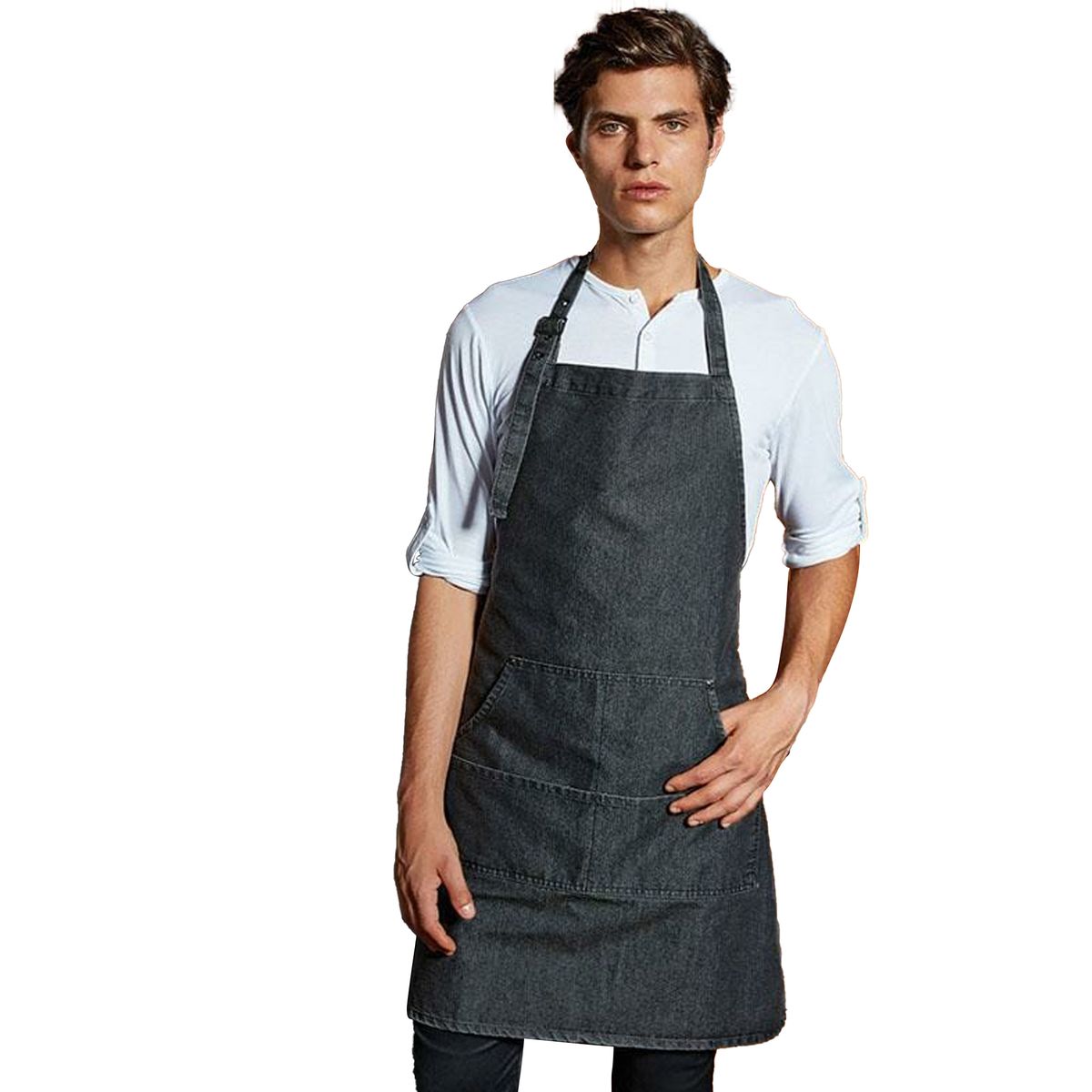 Funktionale Latzschürze aus Denim