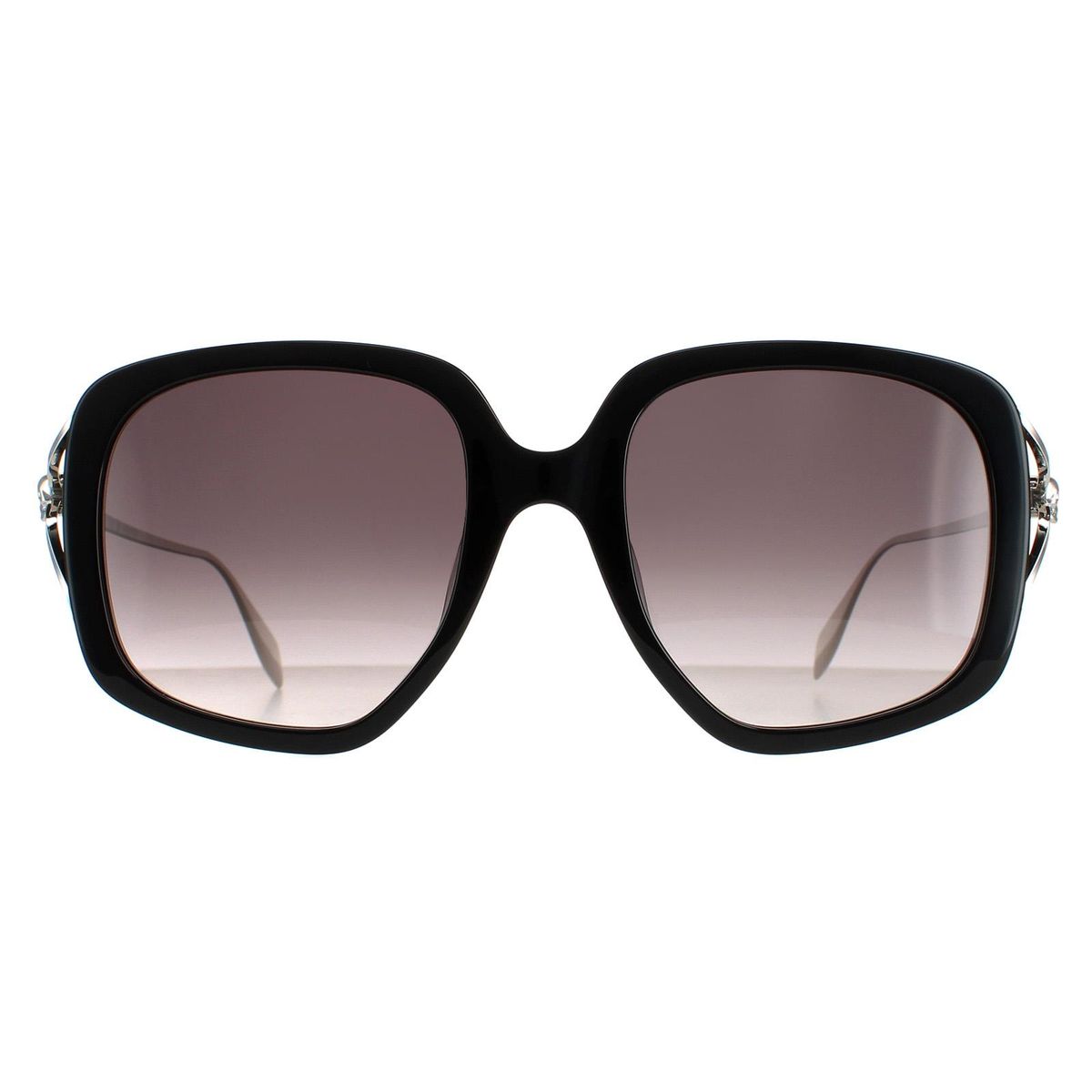 Übergroße quadratische Sonnenbrille mit Farbverlauf