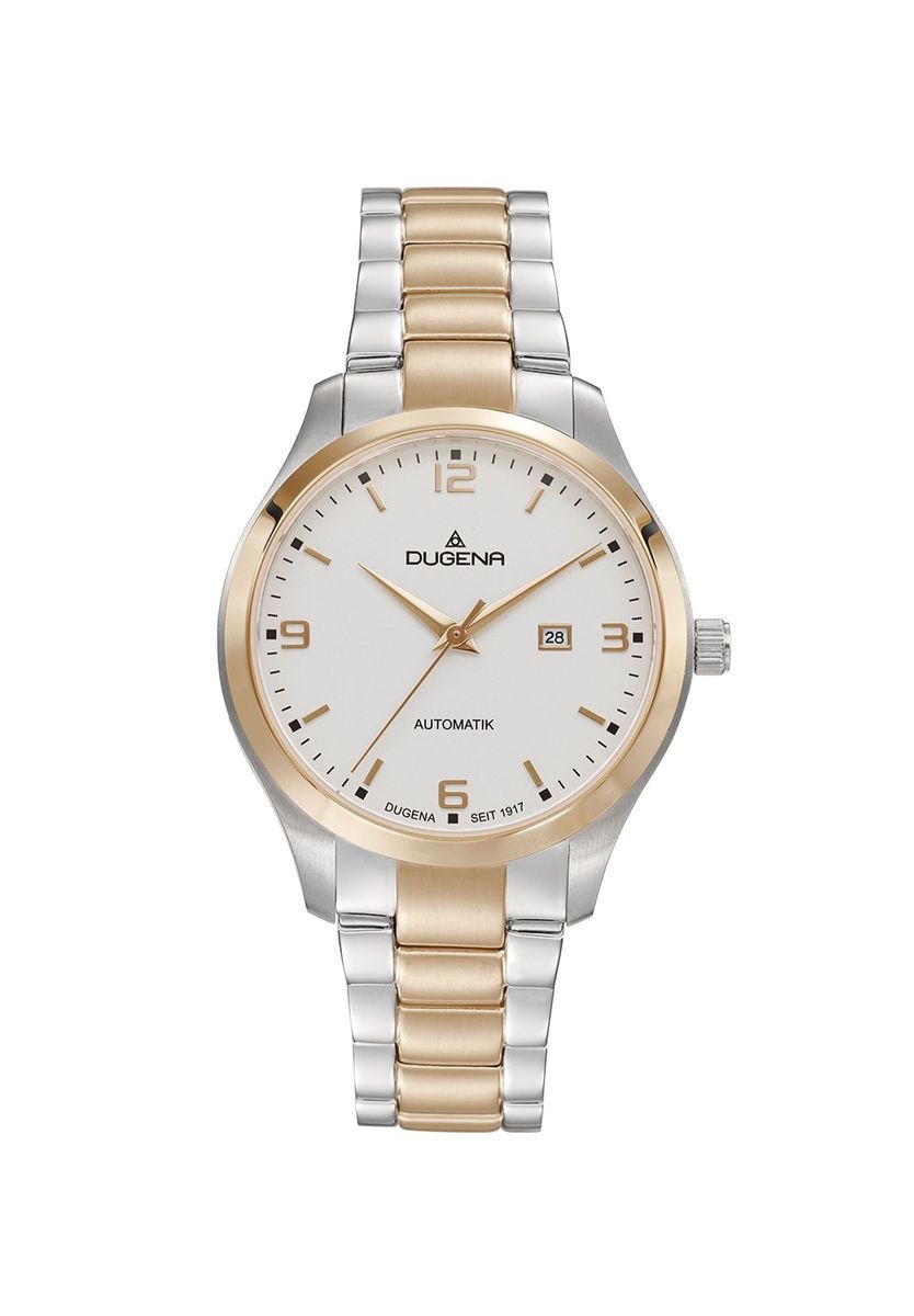 Zweifarbige automatische Damenuhr