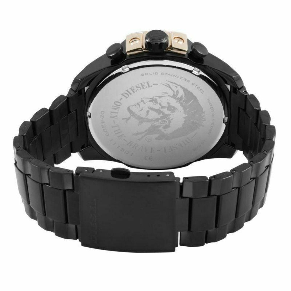 Übergroßer Chronograph mit Roségold-Akzenten