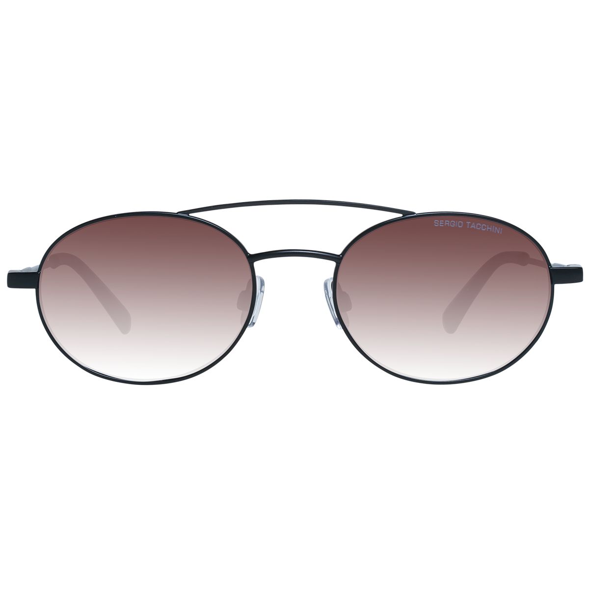 Ovale Sonnenbrille mit Doppelsteg und Farbverlauf