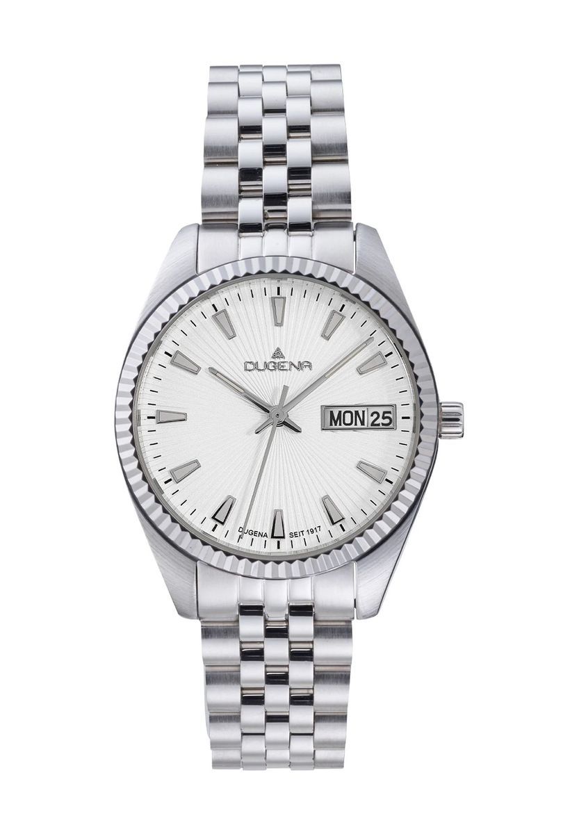 Klassische silberne Edelstahl Uhr