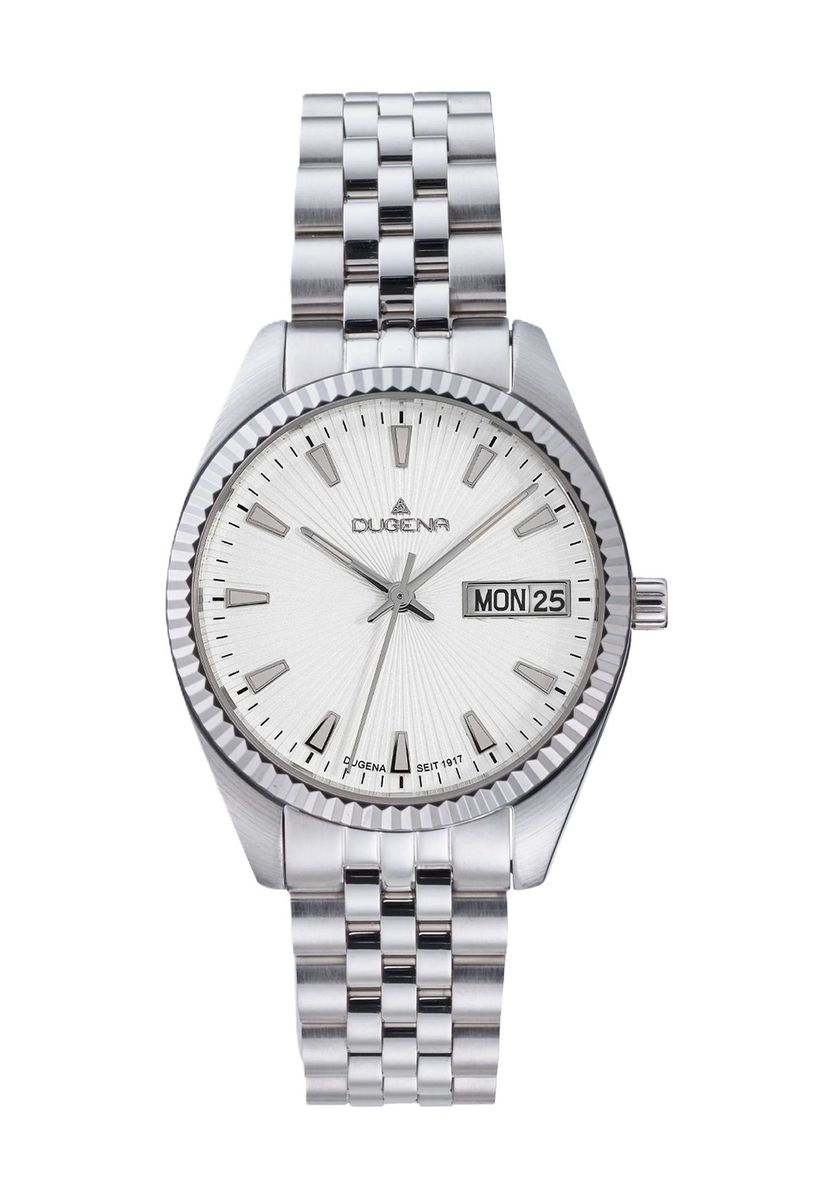 Klassische silberne Edelstahl Uhr