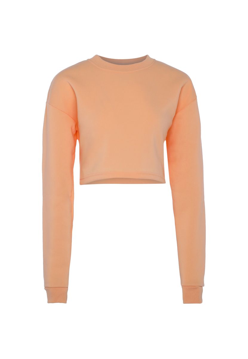 Cropped Langarm-Sweatshirt