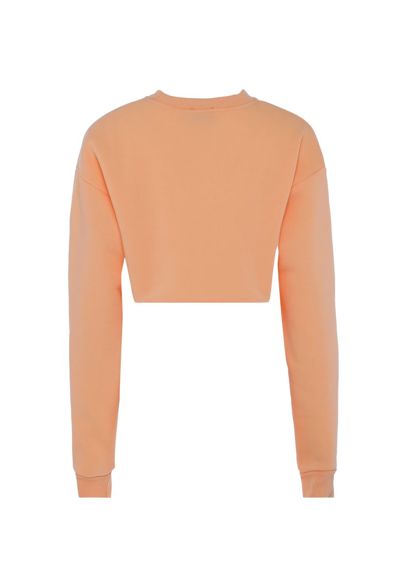 Cropped-Sweatshirt mit überschnittenen Schultern