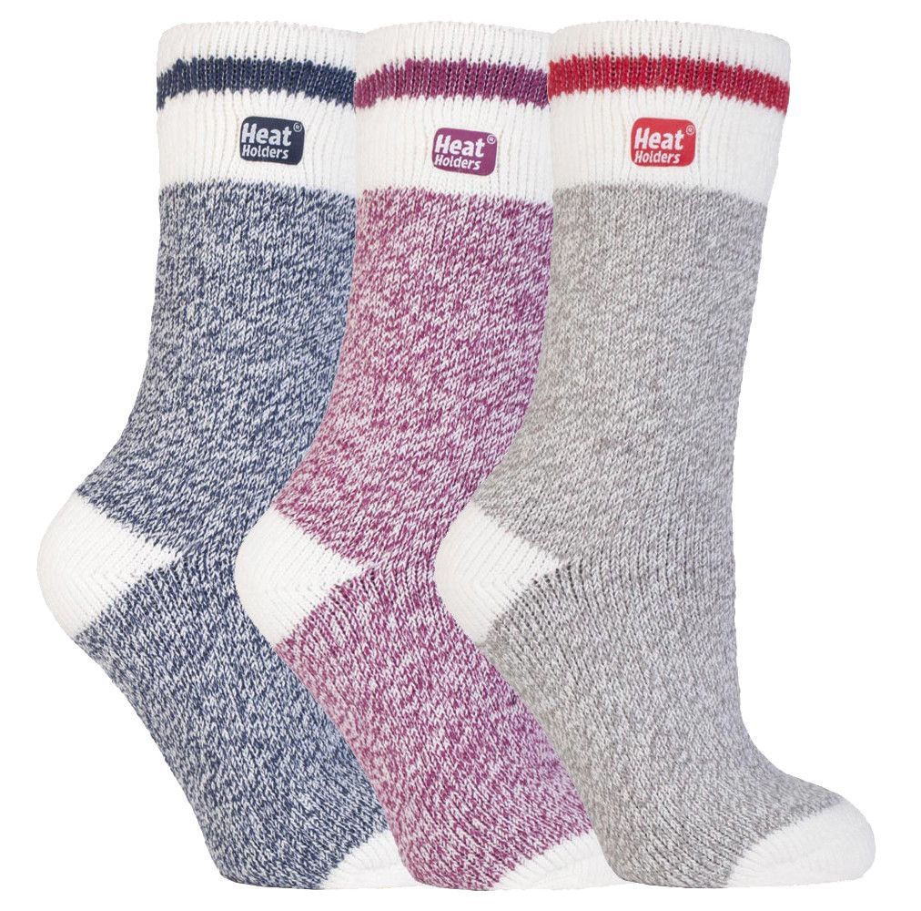 HEAT HOLDERS - 3er Pack Multipack Damen Isolierte Thermosocken für den Winter - Barcelona