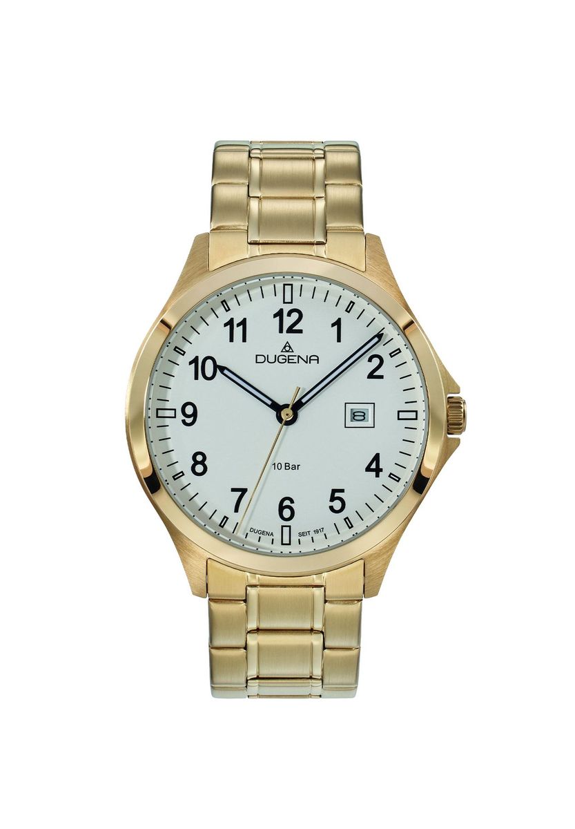 Goldfarbene Edelstahl-Uhr