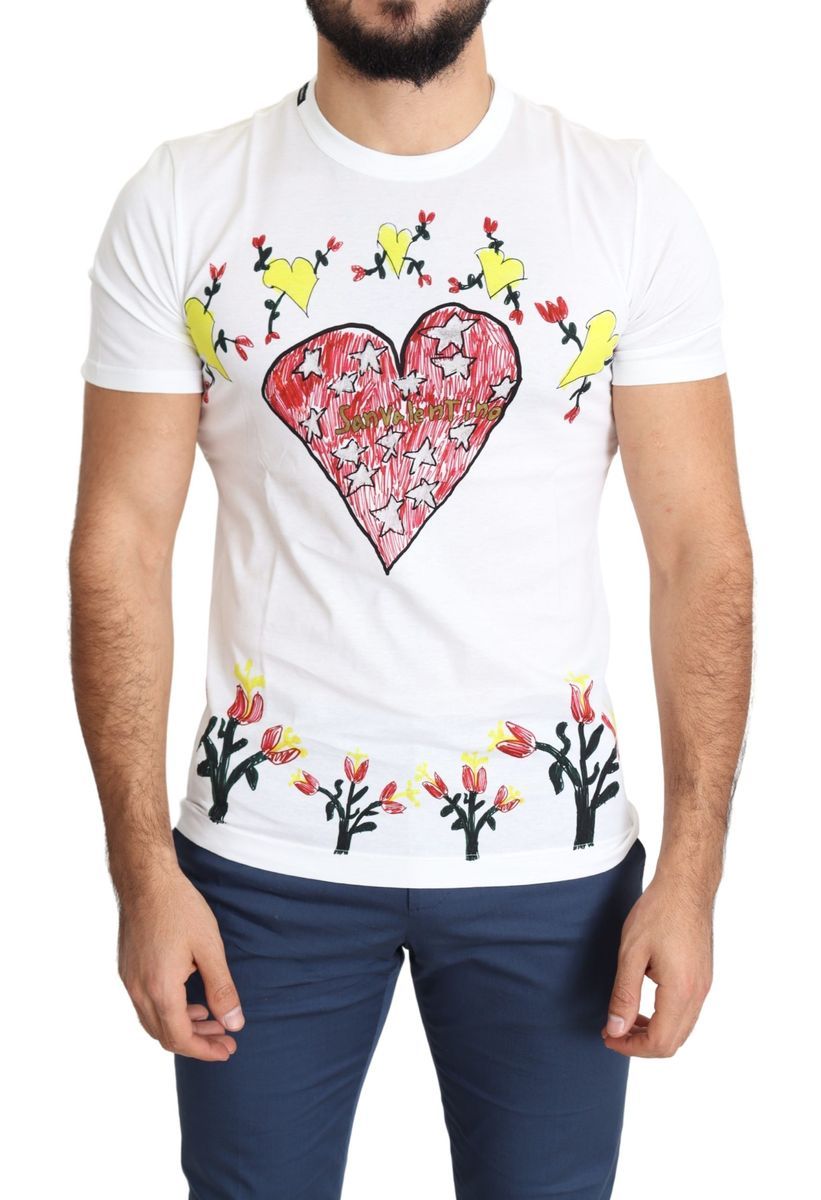 Weißes Saint Valentine Baumwoll-T-Shirt