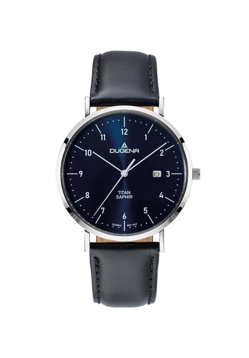 Herren Analog Quarz Uhr Blaues Zifferblatt