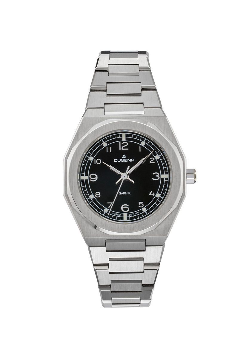 Elegante Unisex Silber Edelstahl Uhr