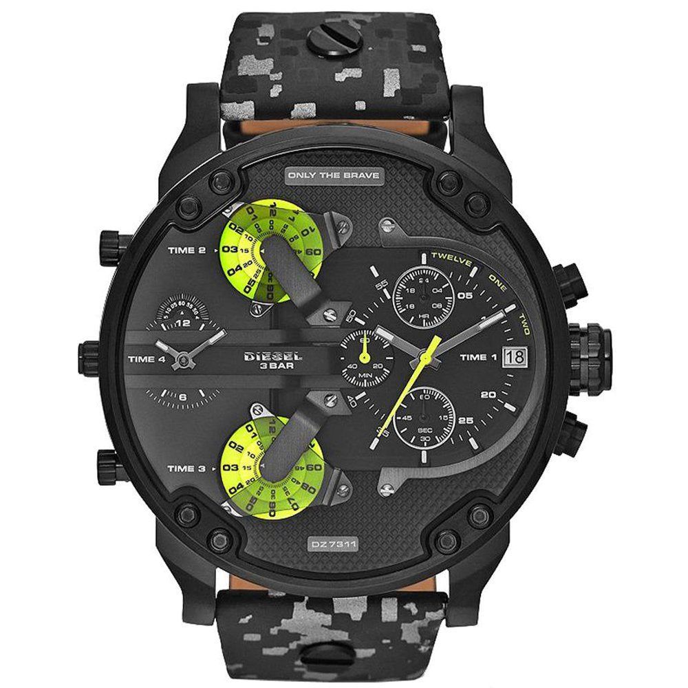Diesel Mr. Daddy Camouflage Multifunktionsuhr