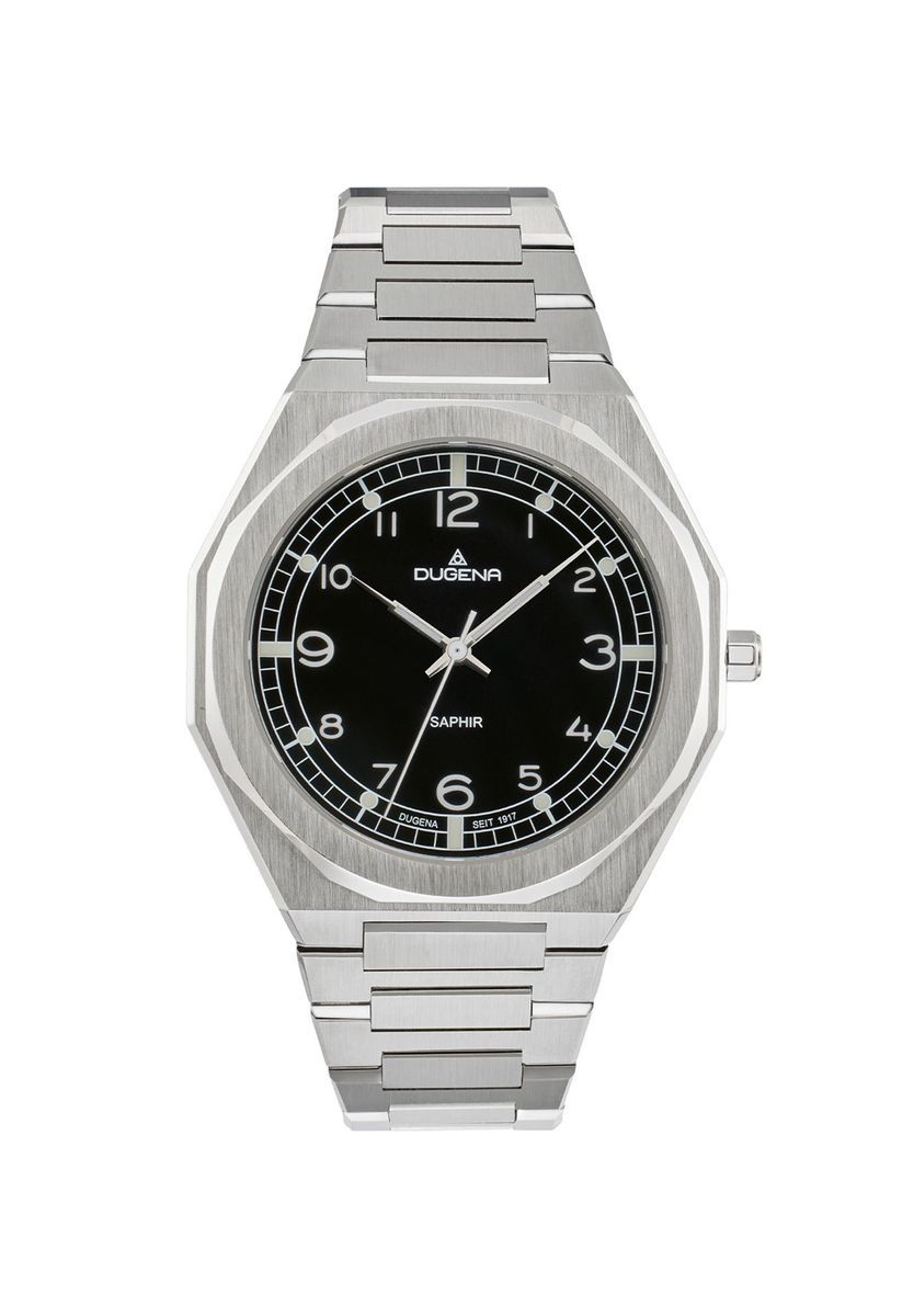 Silberne Edelstahl Herrenuhr