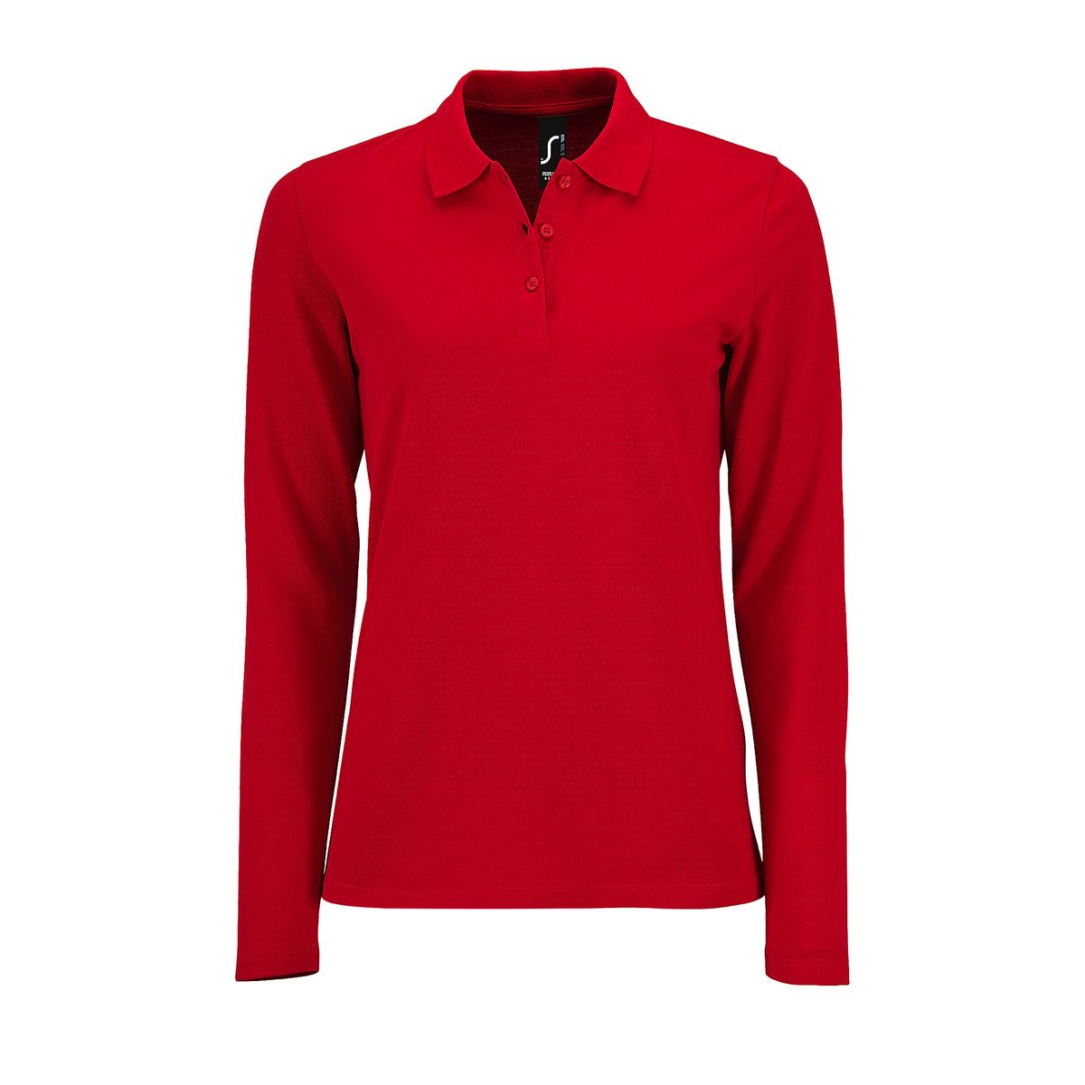 SOLS Womens/Ladies Perfect Langarm-Pique-Poloshirt (Rot)