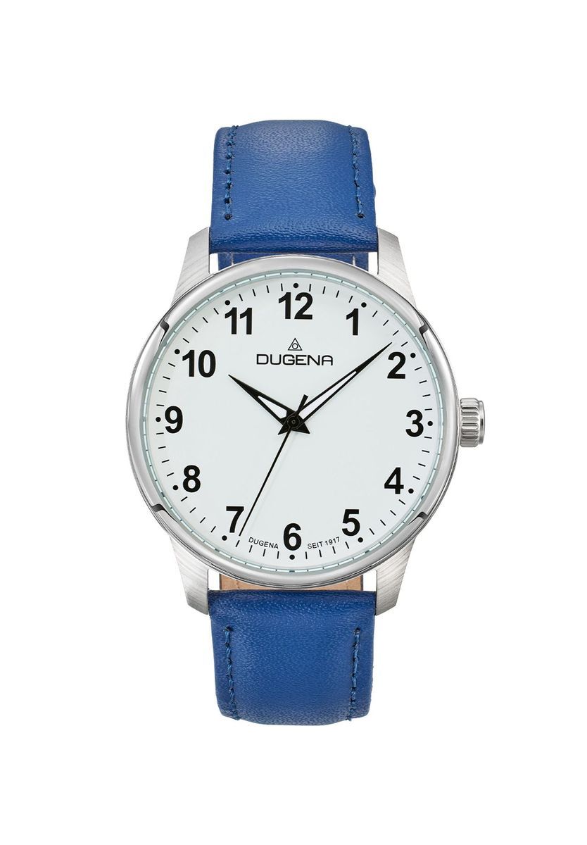 Klassische Analoguhr mit Lederarmband