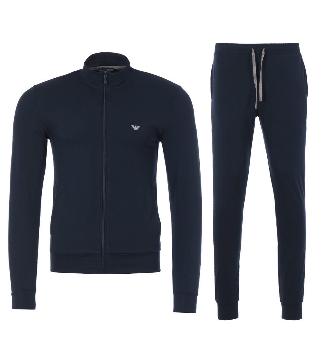 Marineblauer Trainingsanzug mit Reißverschluss