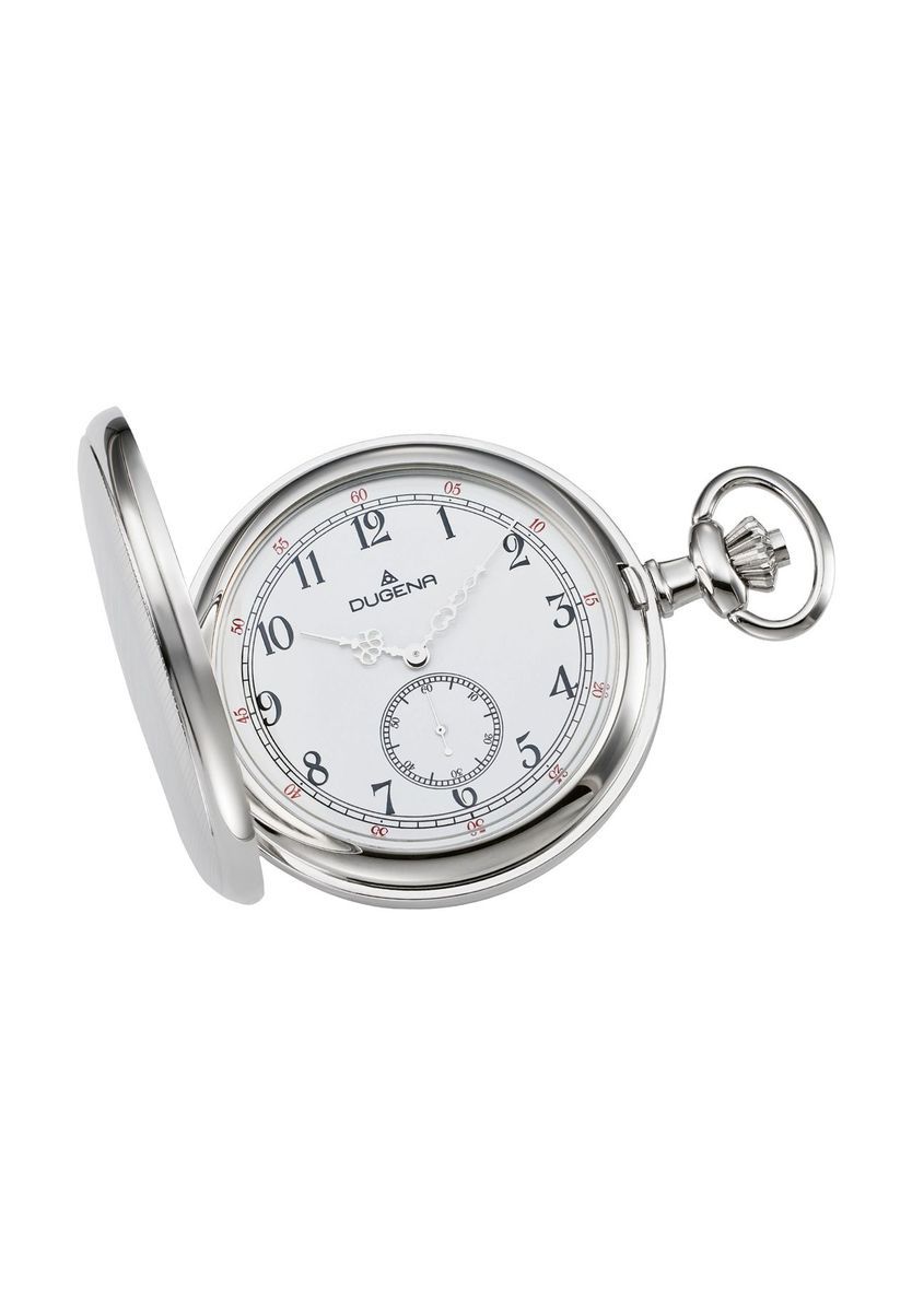 Klassische silberne Savonette Taschenuhr