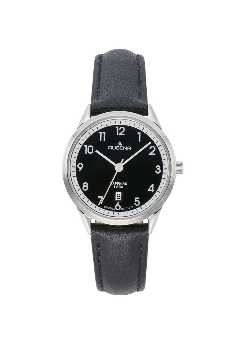 Klassische Analoguhr mit Lederarmband