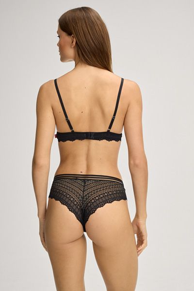 Iconic Bralette BH Triangel-BH aus schwarzer Spitze