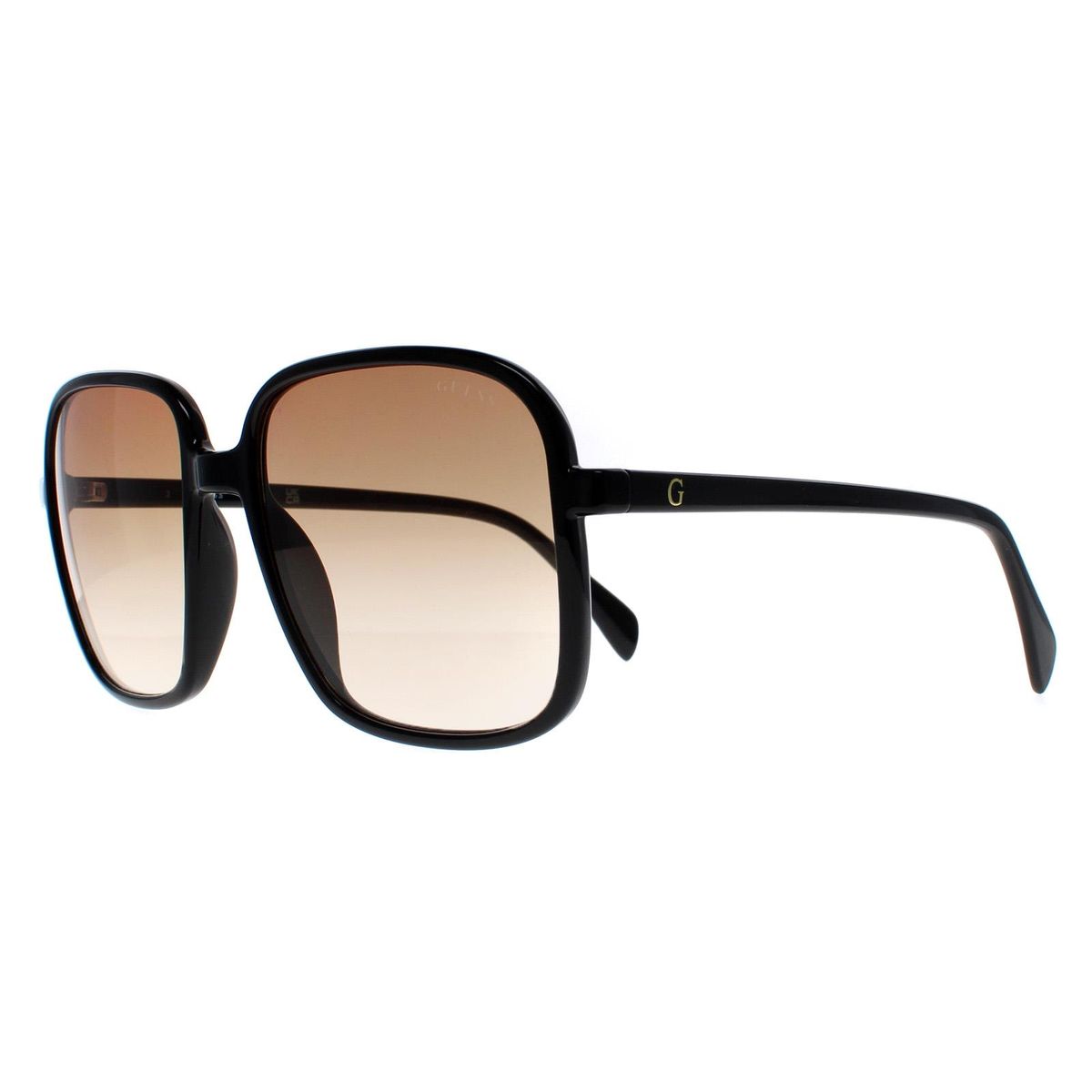 Moderne quadratische Sonnenbrille mit Farbverlauf